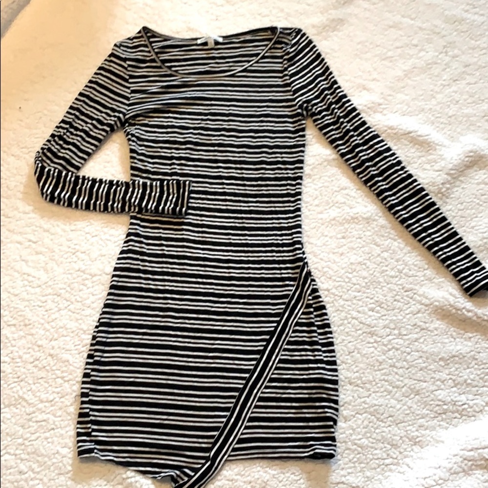 body tight striped short dress